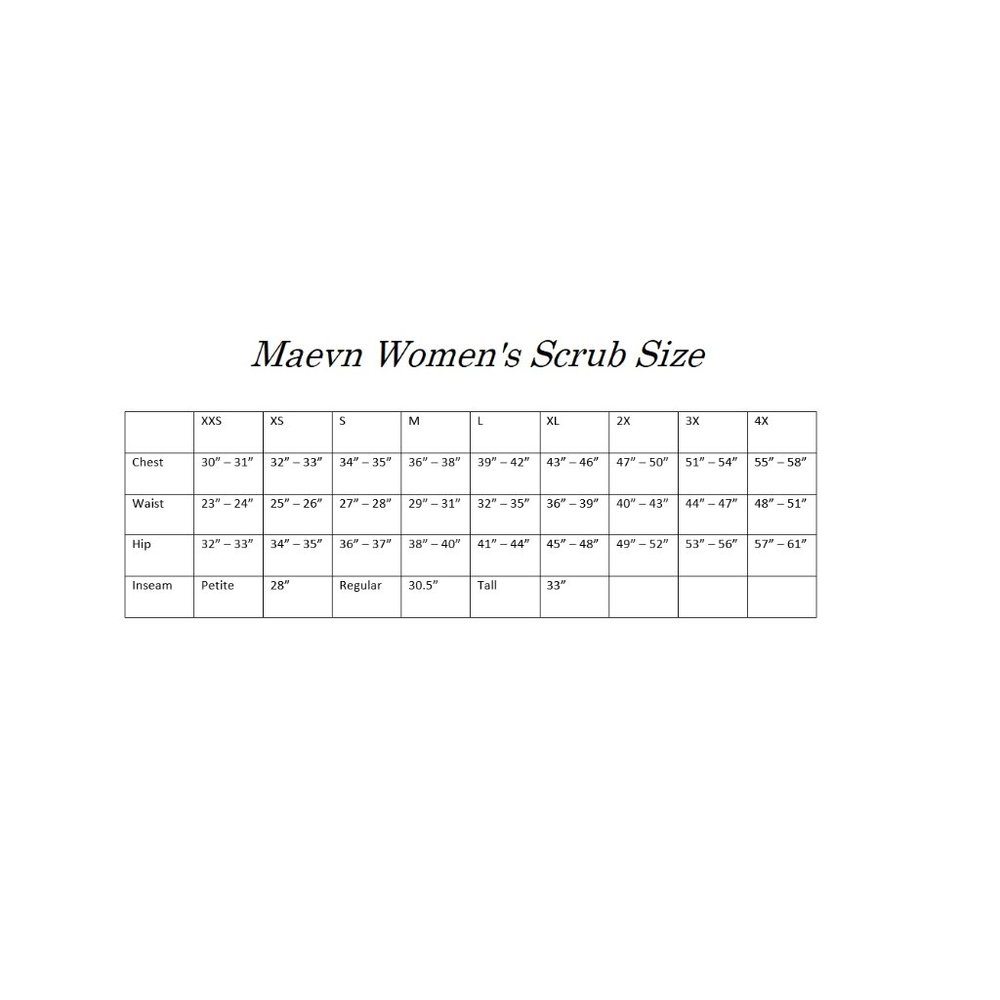 Maevn Blossom Women's Scrub Top 2100-BLK Black - Picture 9 of 9